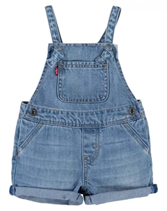 Детские комбинезоны с завязками Baby Girl's Knot Strap Shortalls, синий Levi's®