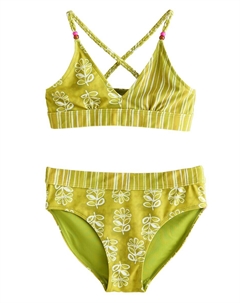 Треугольное бикини, цвет Olive/Apple Next