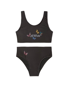 Kids бикини Bookish, черный Off-white