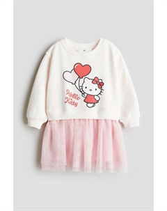 Платье-Свитшот с принтом и юбкой из тюля, мультиколор H&m