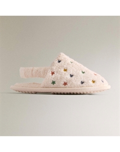 Детские тапочки Star Print Terry Bathroom, розовато-кремовый Zara home