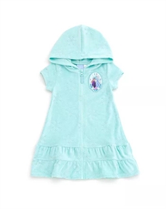 Детская худи с капюшоном на молнии из махровой ткани для плавания Loop, зеленый Frozen