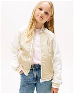 Детская куртка-бомбер реверсивная, коричневый Tommy hilfiger