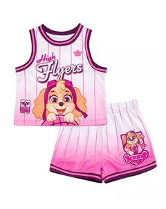Сет спортивной одежды: майка-сетка и шорты для баскетбола, розовый Paw patrol