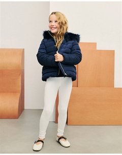 Короткая парка для девочки, темно-синий Kids el corte inglés