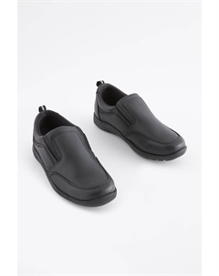 Школьные лоферы из кожи, черный Next