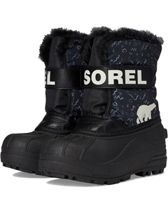 Ботинки Kids Snow Commander Boot, цвет Black/Bright Red Sorel