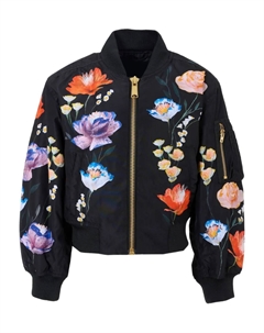 Куртка-бомбер Hedia с цветочным принтом, черный Molo