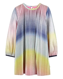 Плиссированное платье с эффектом металлик, розовый Billieblush