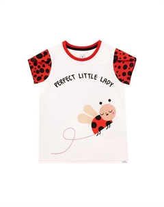 Футболка Perfect Little Lady с божьей коровкой, белый Harry bear