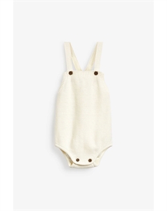 Кремовые вязаные комбинезоны для малышей, экрю The little tailor