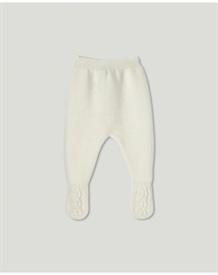 Вязаные гетры с узором "паутинка" для ножки малыша, белый Coconut el corte inglés