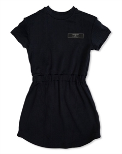 Платье с логотипом, синий Balmain kids