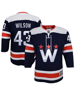 Молодежная футболка Тома Уилсона ВМС Вашингтон Кэпиталз 2020/21, альтернативный премьер-игрок Outerstuff