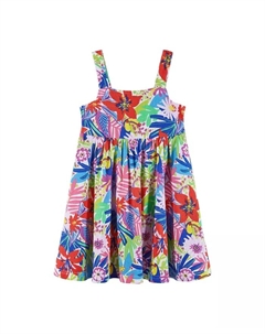 Платье для девочки с тропическим принтом Toddler/Child, белый Andy & evan