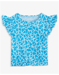 Футболка с принтом "Aquatic Hearts" для девочек, синий Epic threads