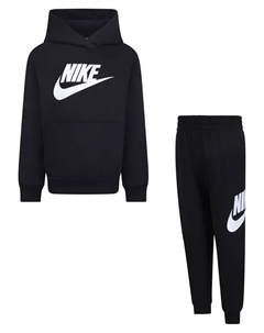 Детский комплект из толстовки с капюшоном и брюк Little Boys Club Fleece 2-Pc. Logo, черный Nike