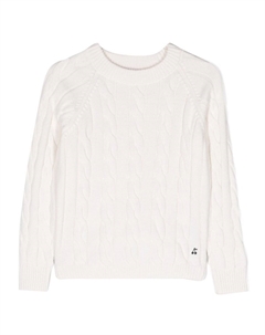 Джемпер Dalton фактурной вязки, белый Bonpoint