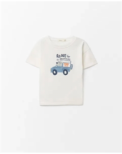 Футболка с автомобилем, белый Сфера