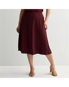 Пышная вязаная юбка миди, цвет maddie plum Nine west