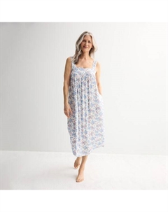 Женская ночная сорочка chemise, цвет happy hydrangea white Croft & barrow