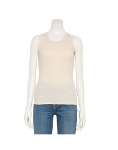 Облегающий топ с высоким воротником для многослойных образов, цвет beige heather Sonoma goods for life