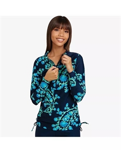 Женский купальный топ с полузастежкой Nora, мультиколор Calypsa