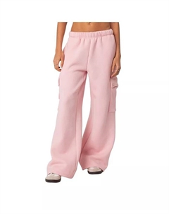 Женские широкие карго-спортивные брюки, розовый Edikted