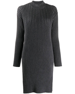Платье-свитер в рубчик, серый Kenzo