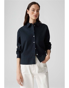 Блузка на пуговицах REGULAR FIT CUT-OUT, черный Opus