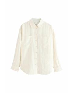 Блузка на пуговицах LONG SLEEVED STRIPED, бежевый Next