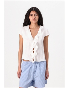 Блуза LIV FRILL, кремовый Weekday