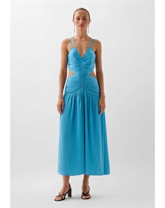 Платье макси SLIP WOW BACK, синий Scalpers