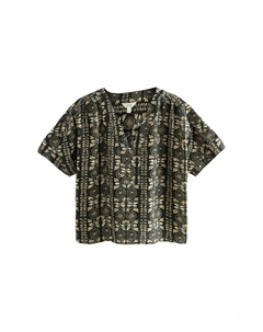 Блуза SHORT SLEEVE OVERHEAD, черный Next