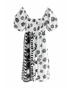 Повседневное платье PUFF SLEEVE OFF SHOULDER MIDI, черный Next