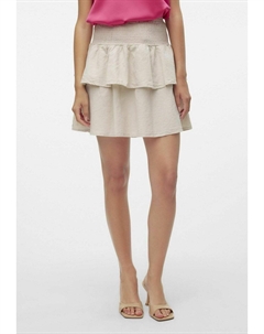 Мини-юбка VMLUNA KURZER - A-line skirt, серебряный Vero moda