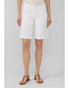 Джинсовые шорты BERMUDA KAROLIN STRAIGHT FIT MID RISE, цвет Weiß S.oliver
