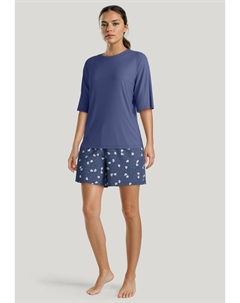 Верх пижамы FAVOURITES KURZARM, синий Calida