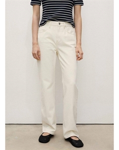 Джинсы прямого кроя MATILDA, кремовый Mango