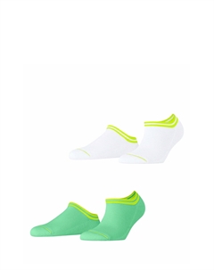Носки BASE STRIPE 2-PACK SNEAKER, зеленый Esprit