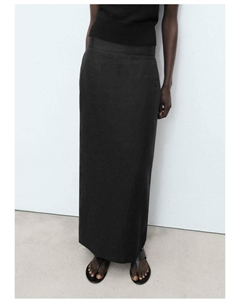 Юбка макси, черный Mango