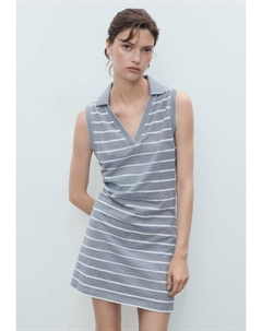 Платье из джерси SHORT STYLE, синий Mango