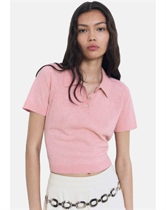 Рубашка поло CIELO, светло-розовый Mango