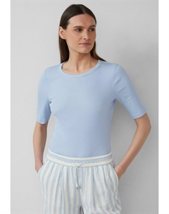 Базовая футболка IM SLIM FIT, светло-голубой S.oliver