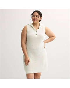 Платье-худи крючком больших размеров для юниоров, цвет egret So