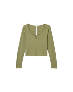 Трикотажная футболка, армейский зеленый Lululemon