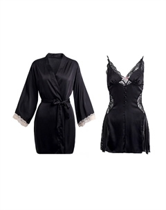 Женский халат из флоу-пряжи, элегантный серый камисол Flow yarn