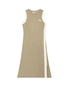 Женское платье без рукавов светлый шоколад Fila
