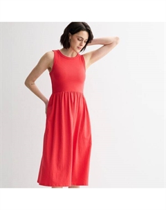 Миниатюрное трикотажное платье из смешанной техники, цвет hawaii rose Sonoma goods for life