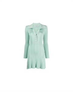 Футболка с длинными рукавами женская мятно-зеленая Self-portrait